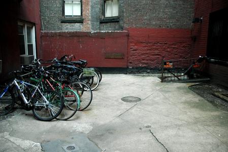 East Village courtyard 
2006