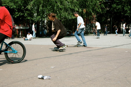 Skateboarding Bull competition in Thompson Square  Park, '07